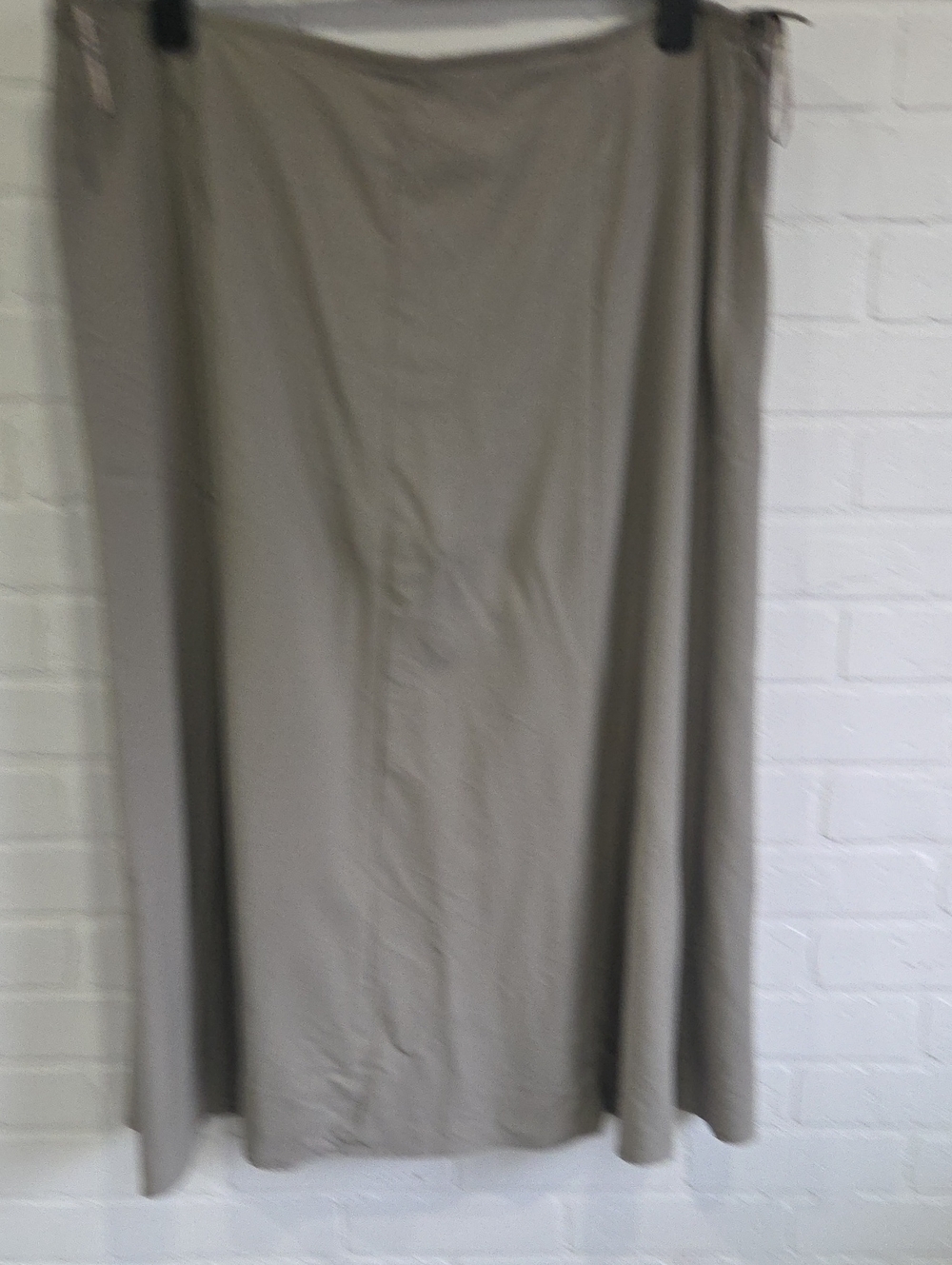 Eileen Fisher Taupe Midi A-Line Skirt